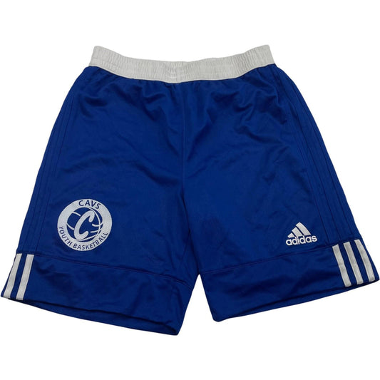 ADIDAS Youth Basketball Shorts CAVS Logo Blue Boys 15-16YRs