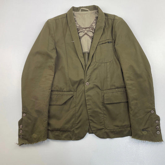 Women’s DIESEL Green Distressed Blazer Style Jacket , Size L