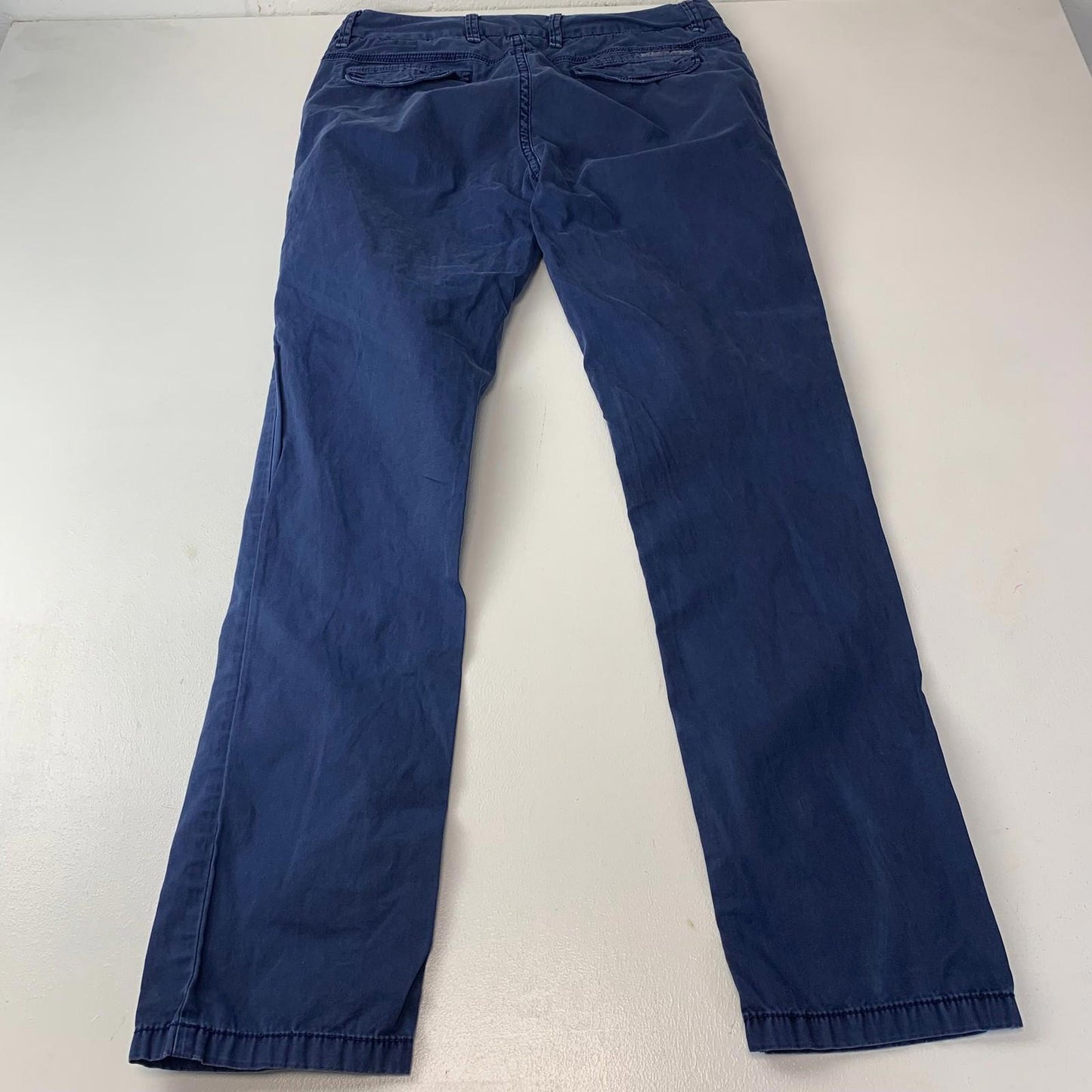 Hilfiger Denim Trousers Casual Blue Straight Fit Cotton Mens W34 L34