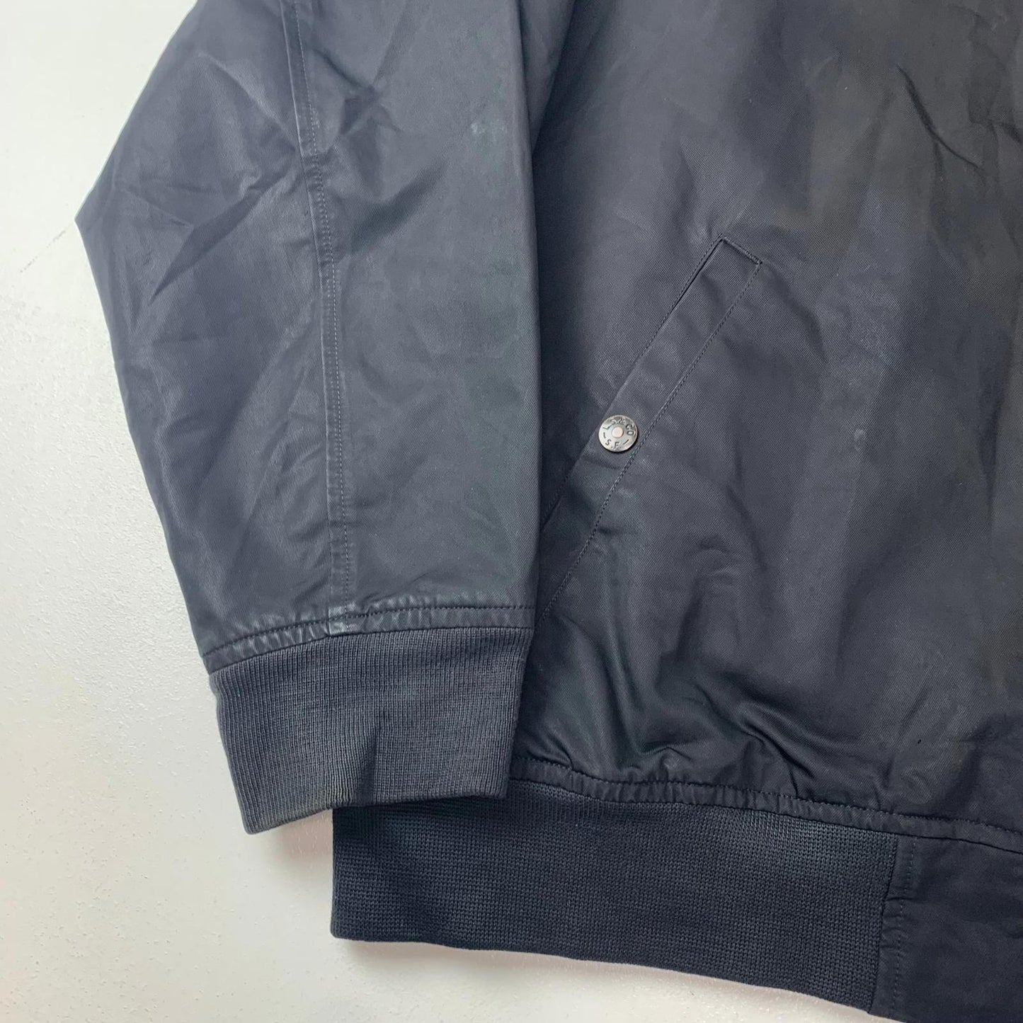 Levi Strauss Bomber Jacket Classic Style Black Mens XL