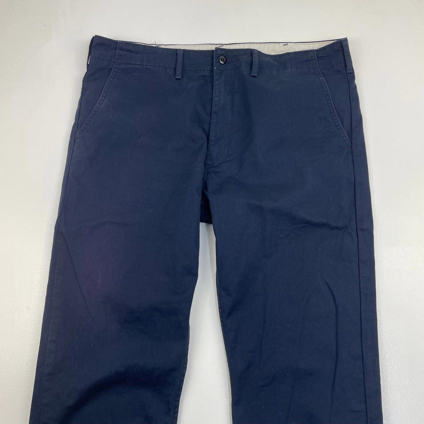 Levi's Navy Chino Trousers Casual 90s Straight Leg Mens Size 36 X 32