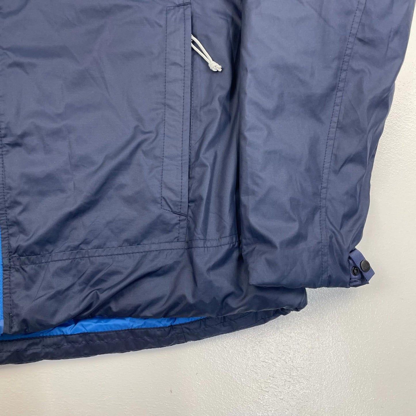 THE NORTH FACE Jacket Insulated Blue Zip Pockets Outdoor Mens M