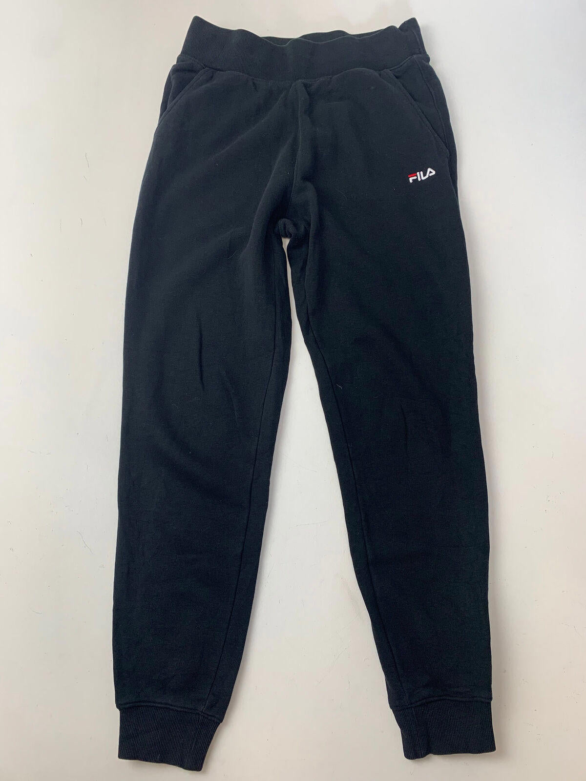 Womens FILA Black Joggers / Small / S / Jogging Bottoms