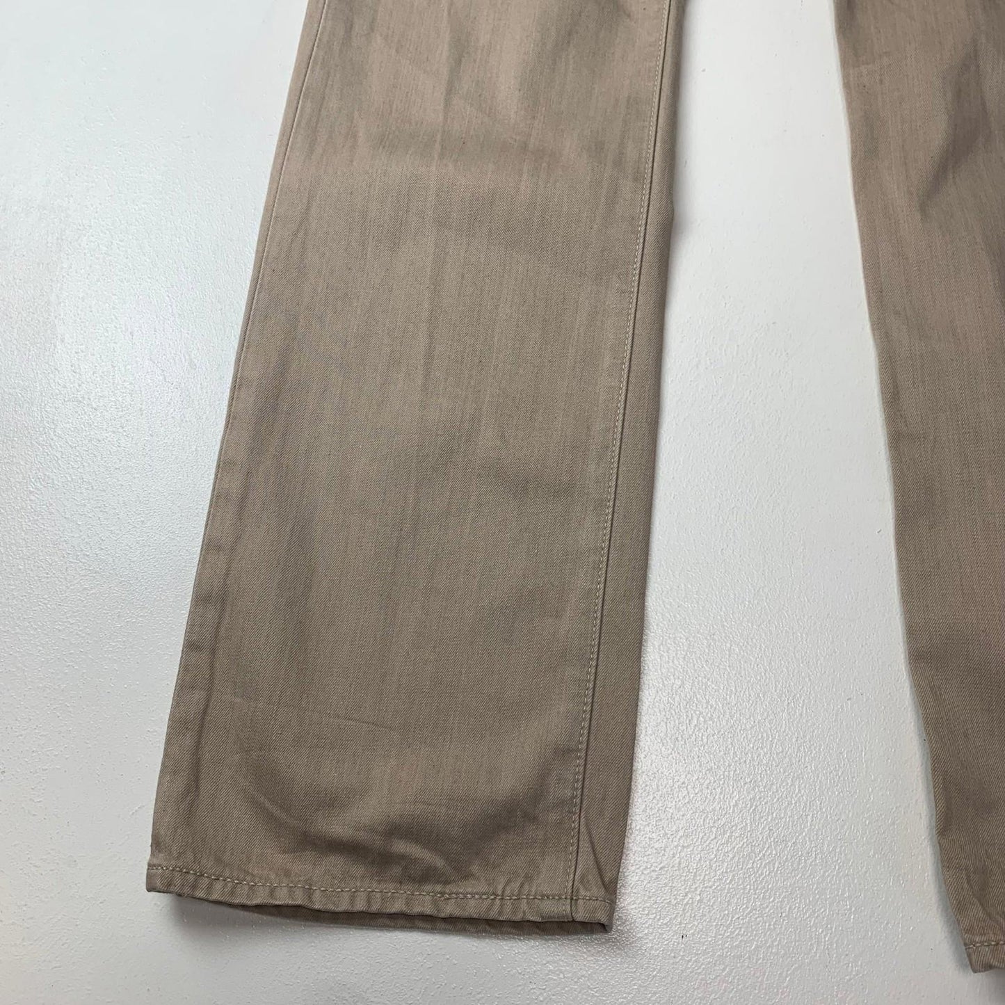 Levi's 501 Original Fit Straight Leg Beige Jeans Mens W31 L34