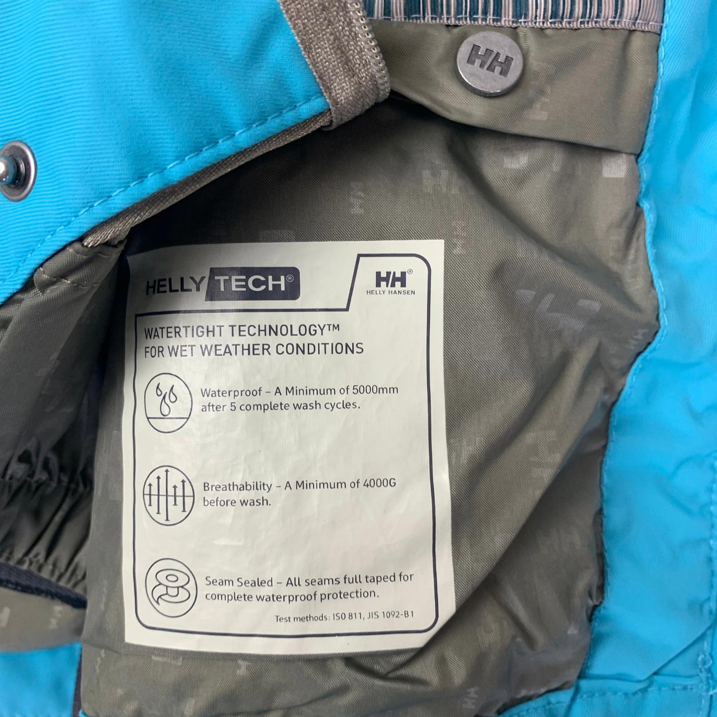 Women’s HELLY HANSEN Waterproof Ski Jacket / Medium / Turquoise