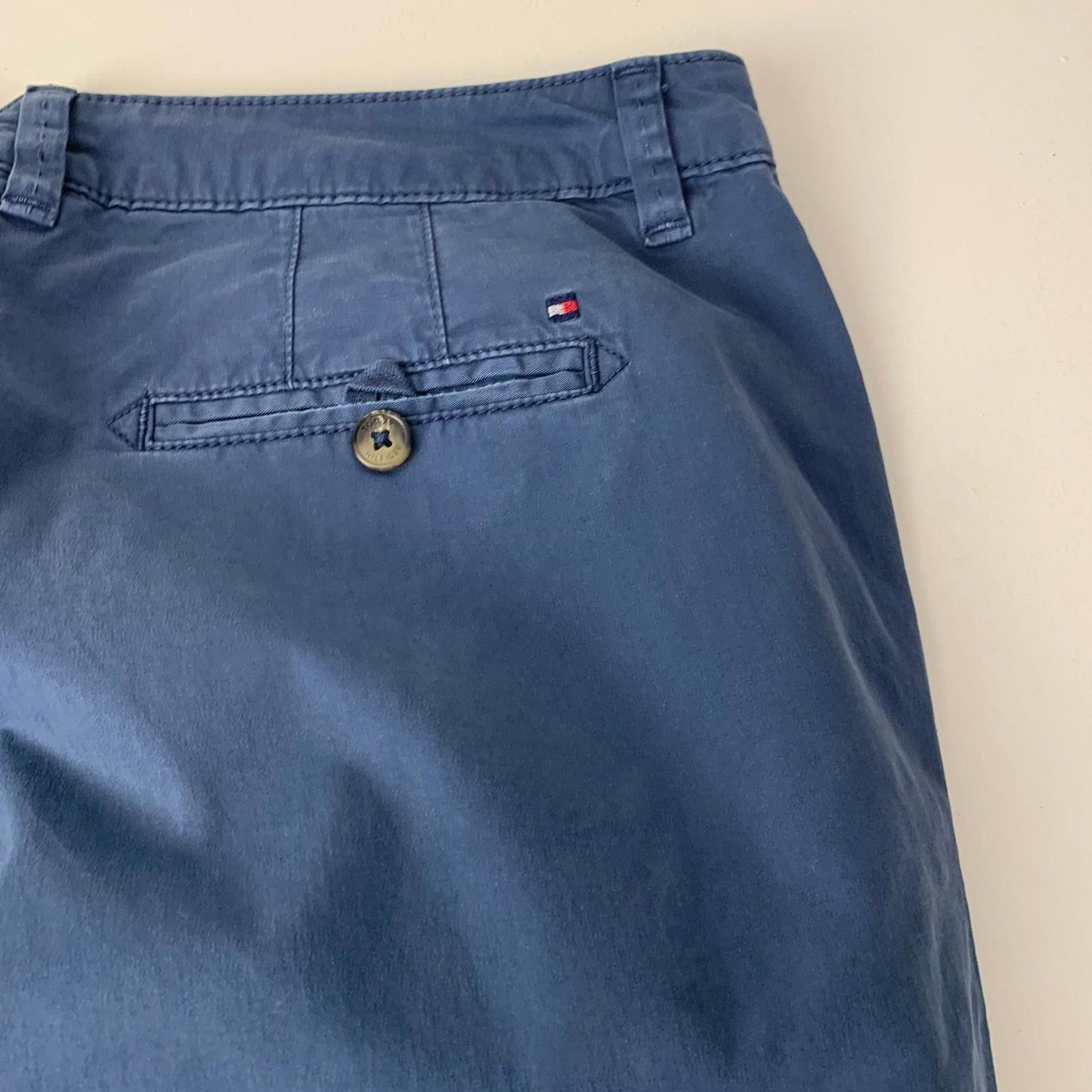 Tommy Hilfiger Trousers Classic Straight Chino Blue Women UK 12
