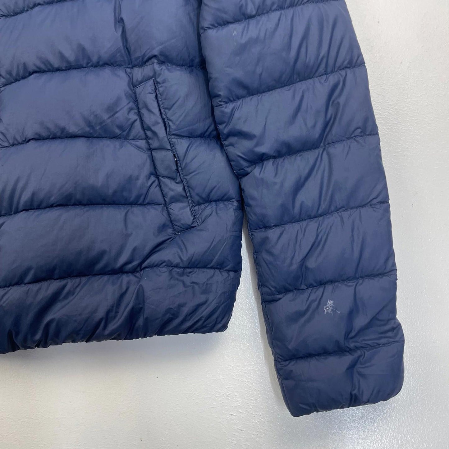 Hilfiger Denim Puffer Jacket Quilted Vintage Blue Women Medium