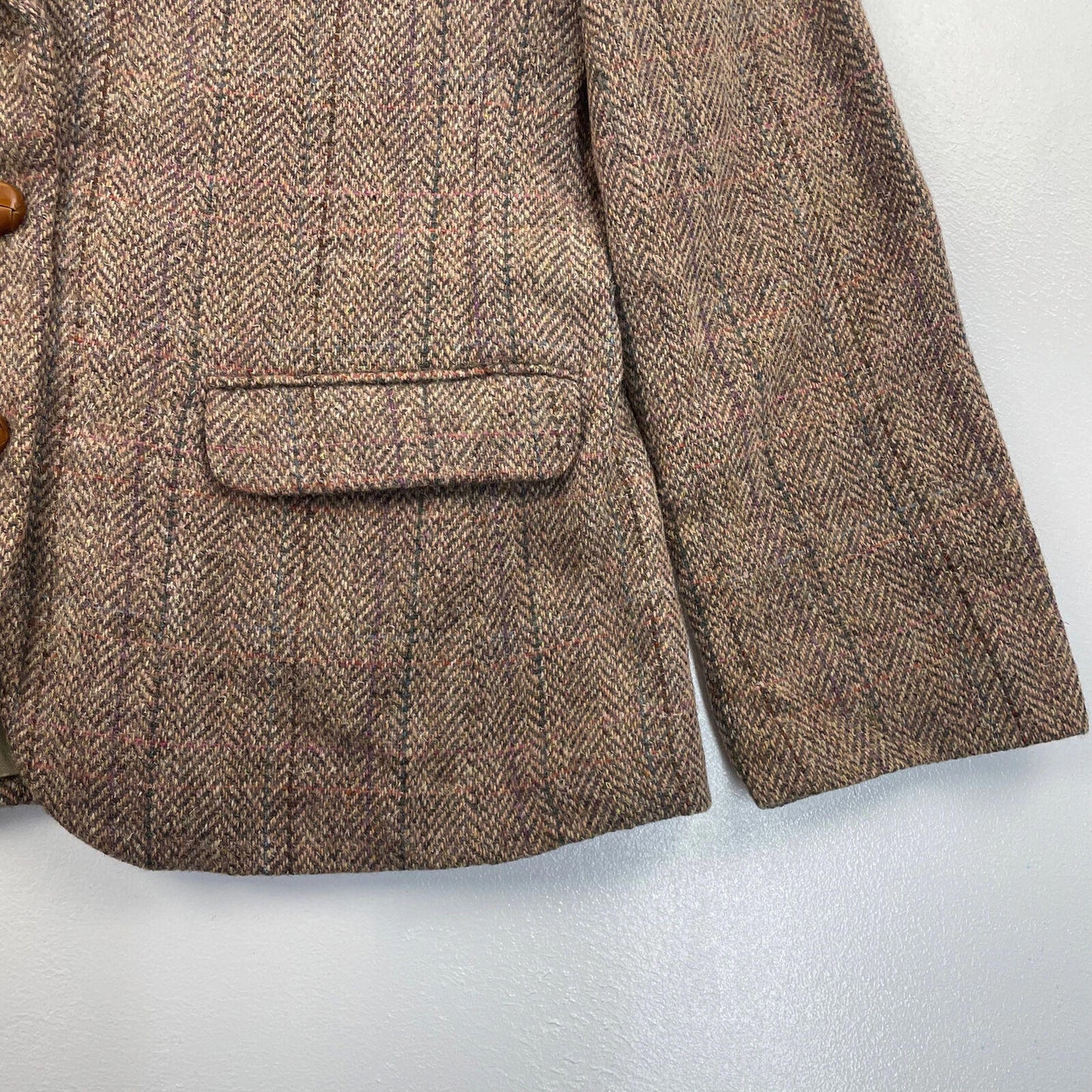 Women’s RICHARD EVANS Brown TWEED JACKET , Size 38R
