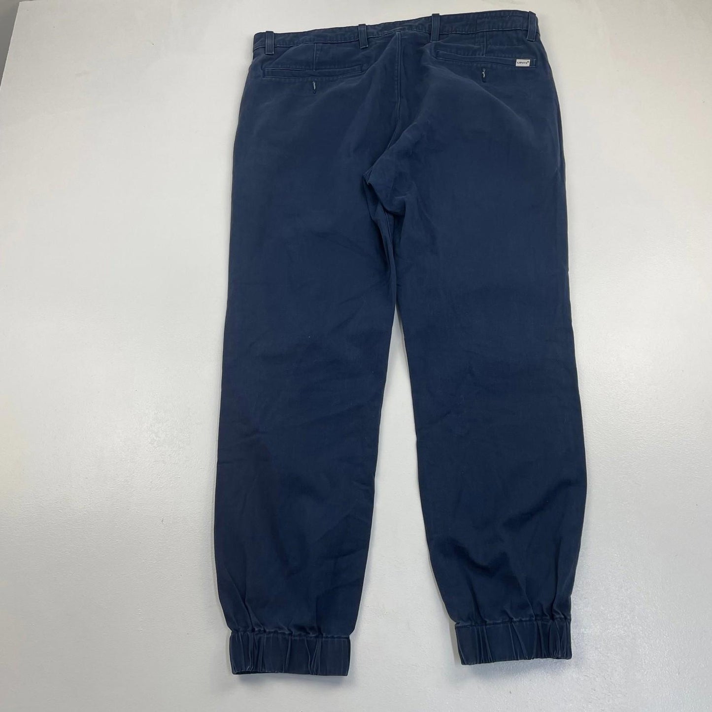 Levi's Jogger Trousers Casual Elastic Cuff Blue Mens W36 L32