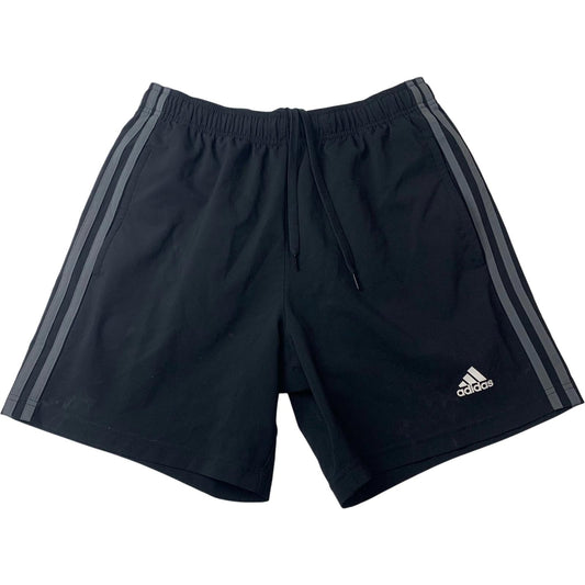 ADIDAS Shorts Athletic Black Stripe Design Mens S