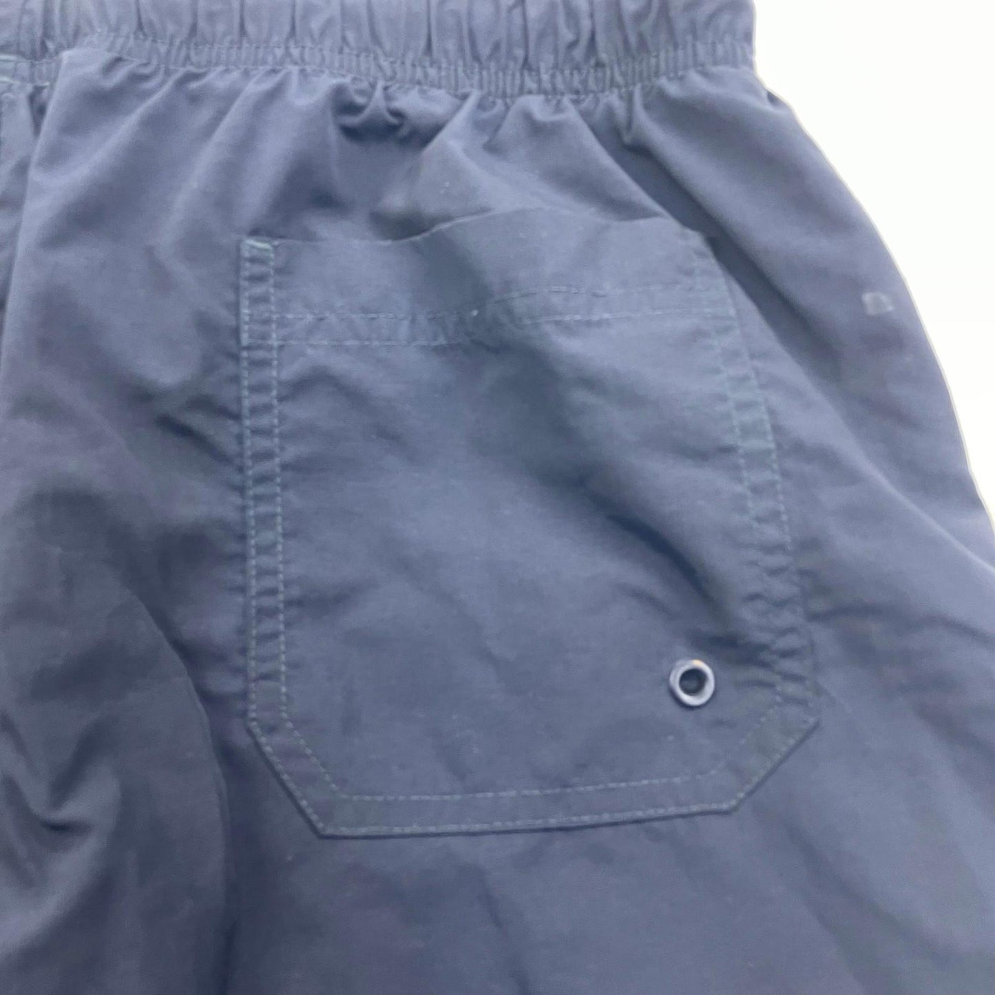 Champion Swim Shorts Quick Dry Two-Tone Navy Blue Elastic Waist Mens Medium