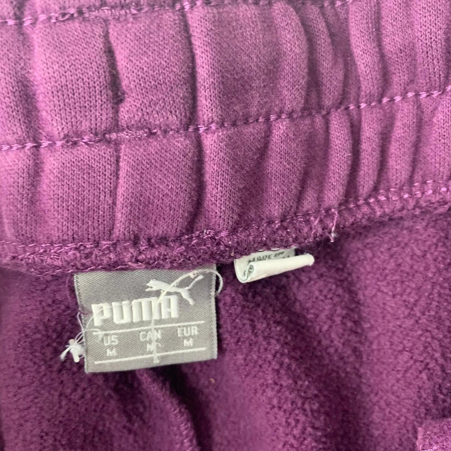 Puma Jogger Trousers Glitter Accents Purple Womens Medium