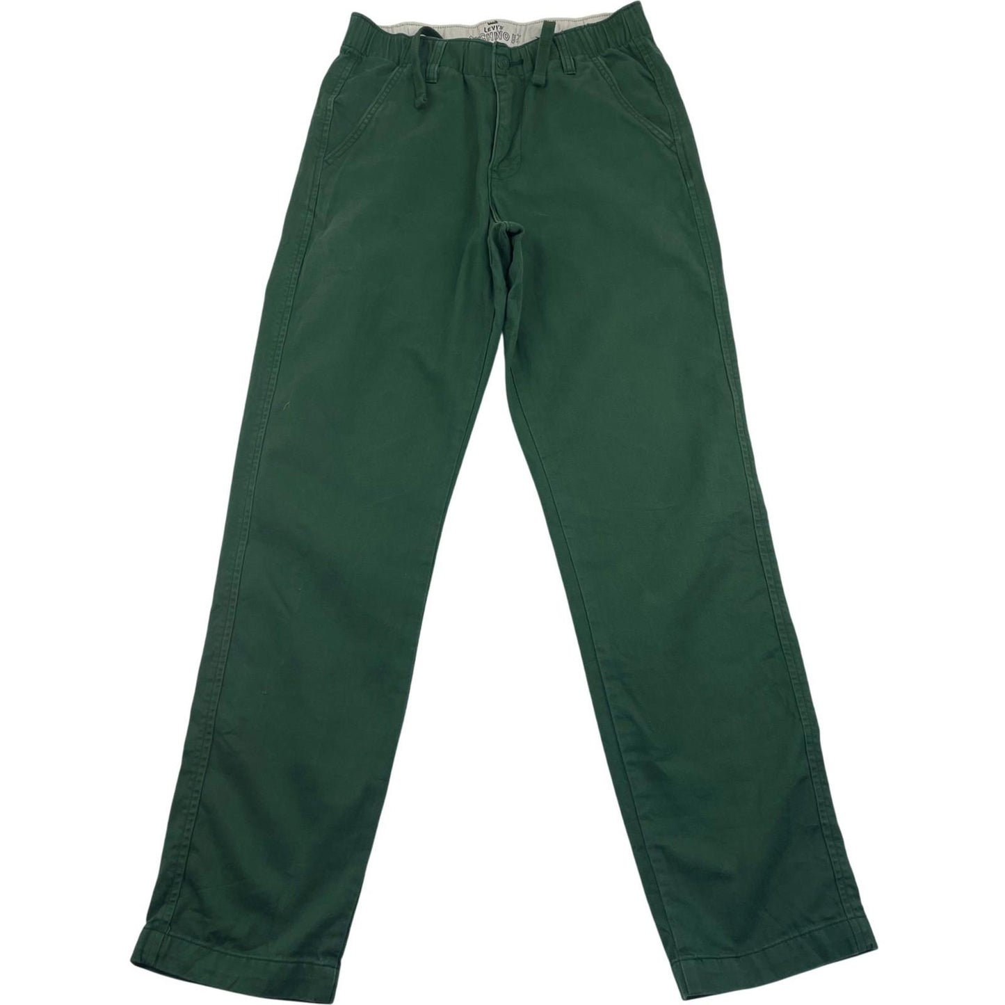 Levi's Chino Trousers Casual Green Elastic Waistband Mens XS