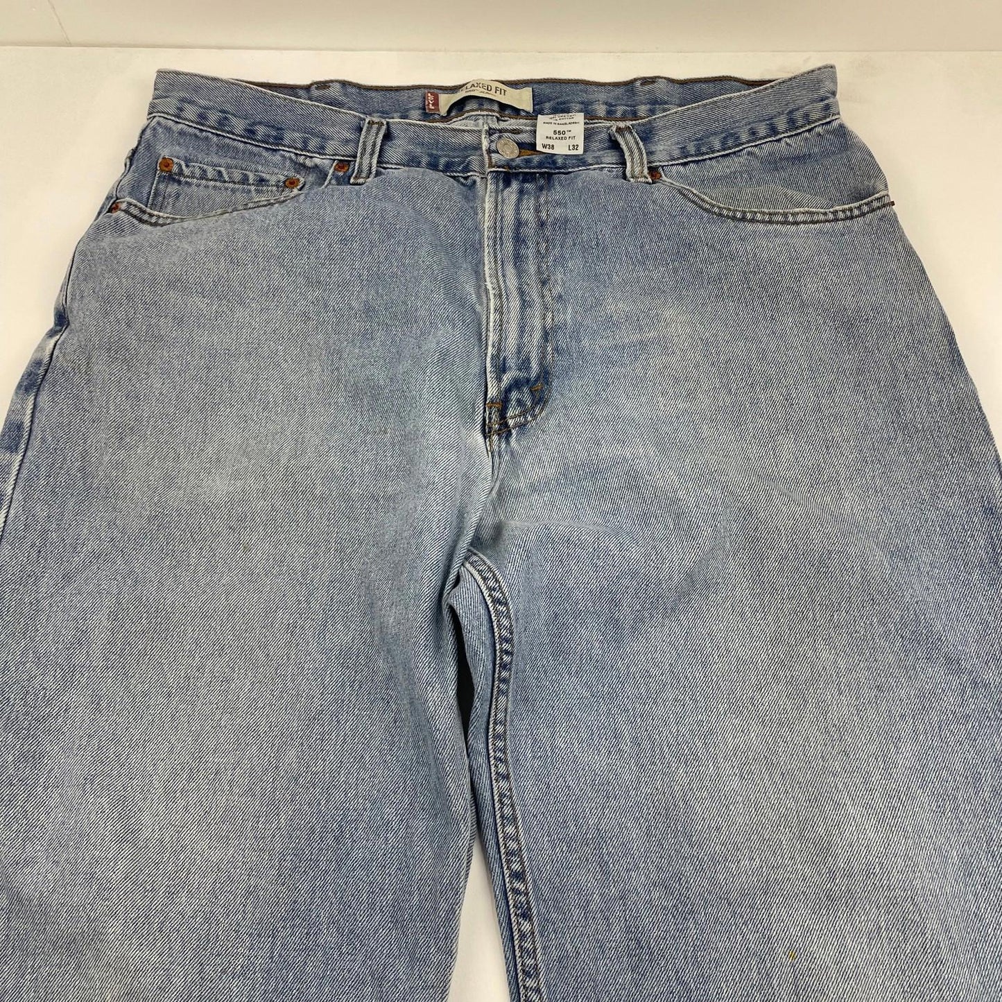 LEVI'S 550 RELAXED FIT Vintage Denim Jeans Mid 90s Blue Mens 38x32