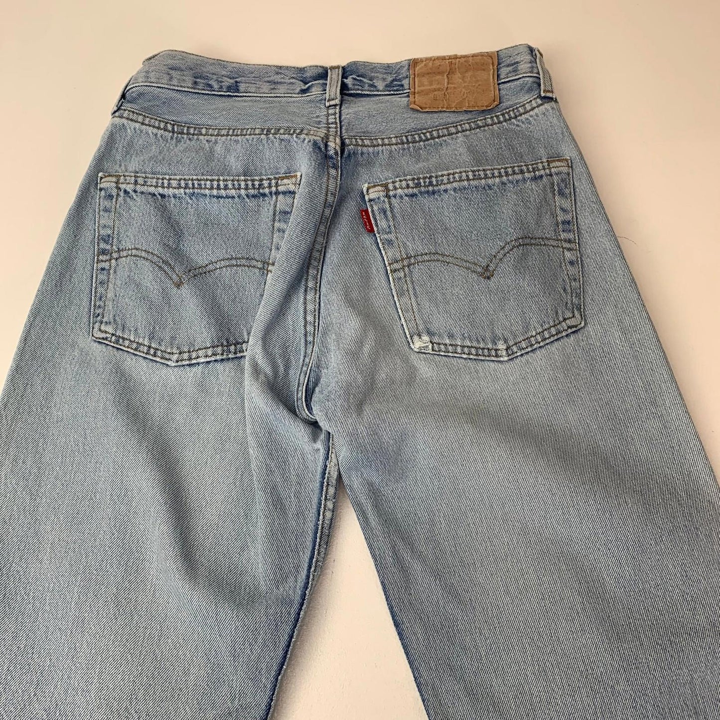 Levi's 550 Vintage Straight Leg Light Blue Jeans Mens 30 X 28