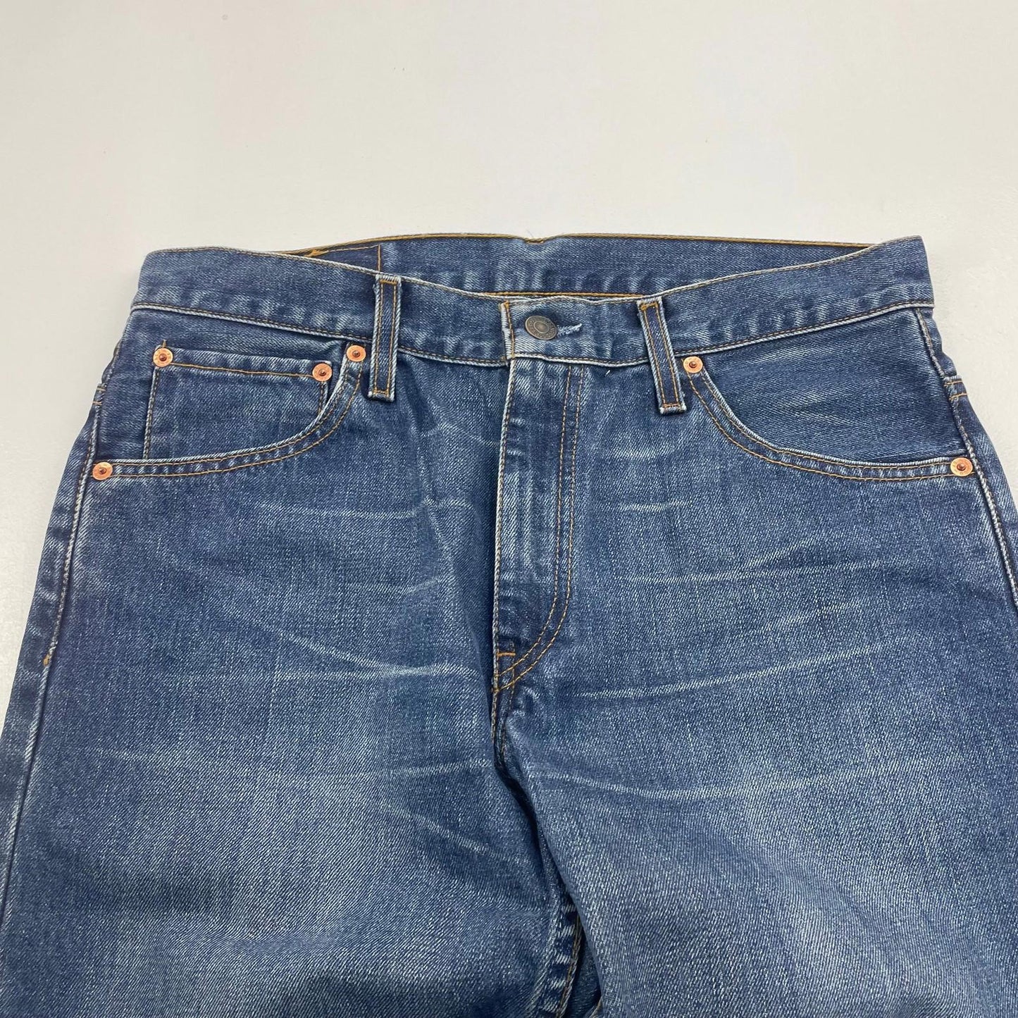 Levi's 507 Bootcut Jeans Mid Blue Vintage Denim Mens W32 L30