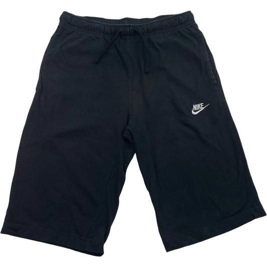 NIKE Shorts Casual Black Drawstring Logo Sportswear Mens Small