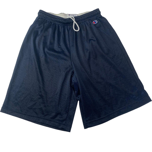 Champion Authentic Mesh Basketball Shorts Elastic Waist Blue Mens S
