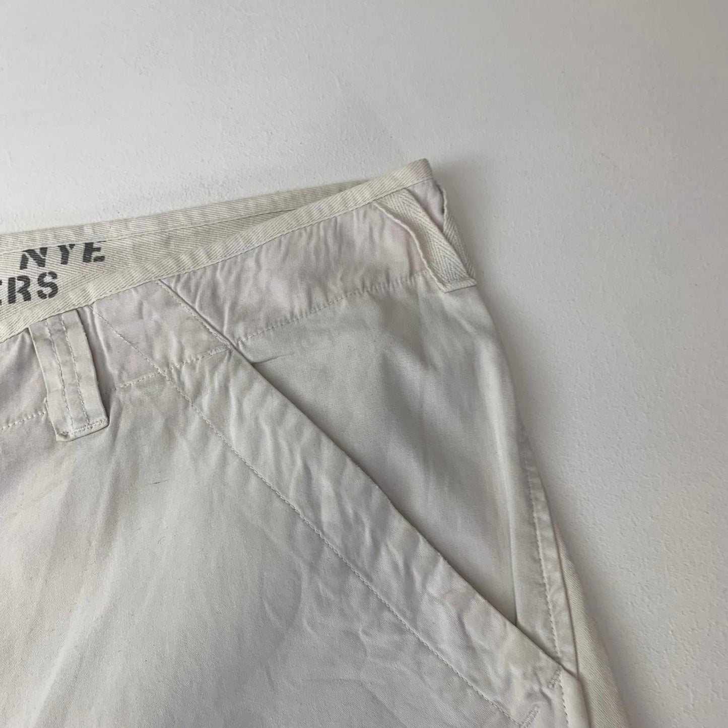 Murphy & Nye Sailmakers Cargo Shorts Sailcloth White Mens W38