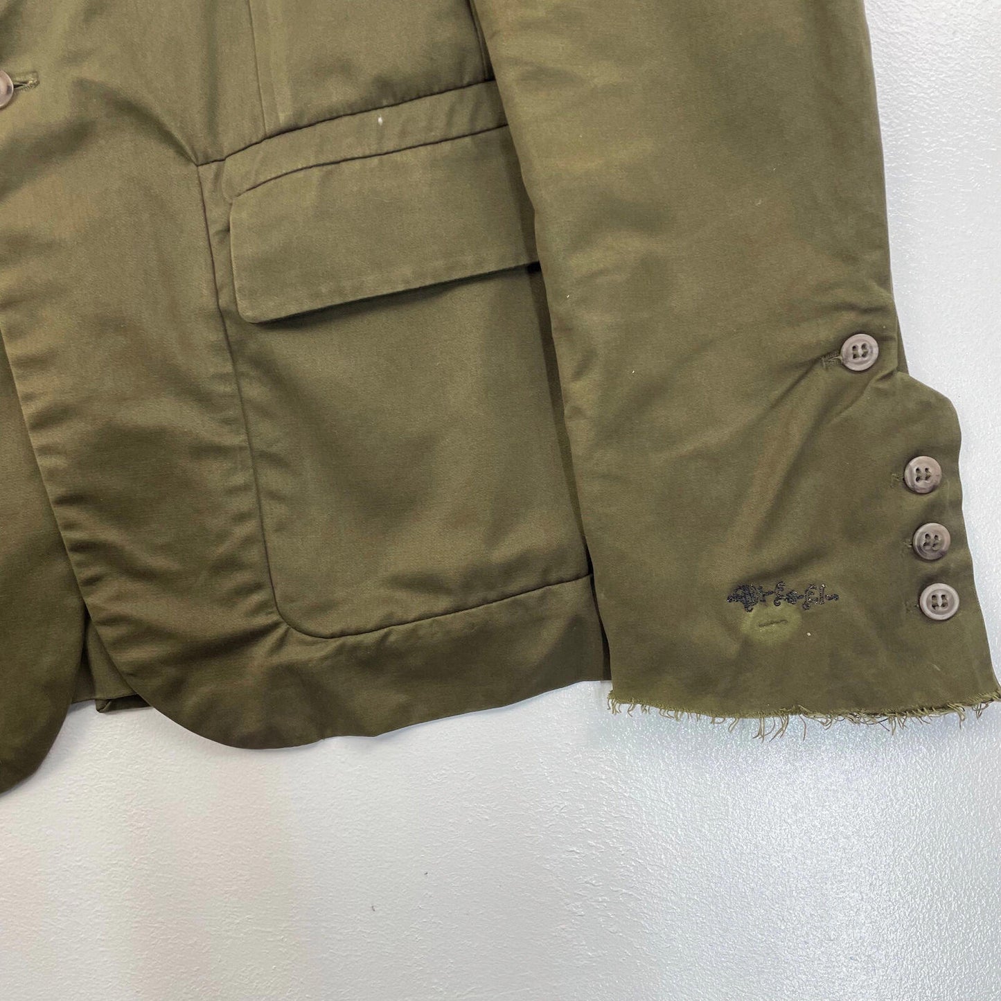 Women’s DIESEL Green Distressed Blazer Style Jacket , Size L