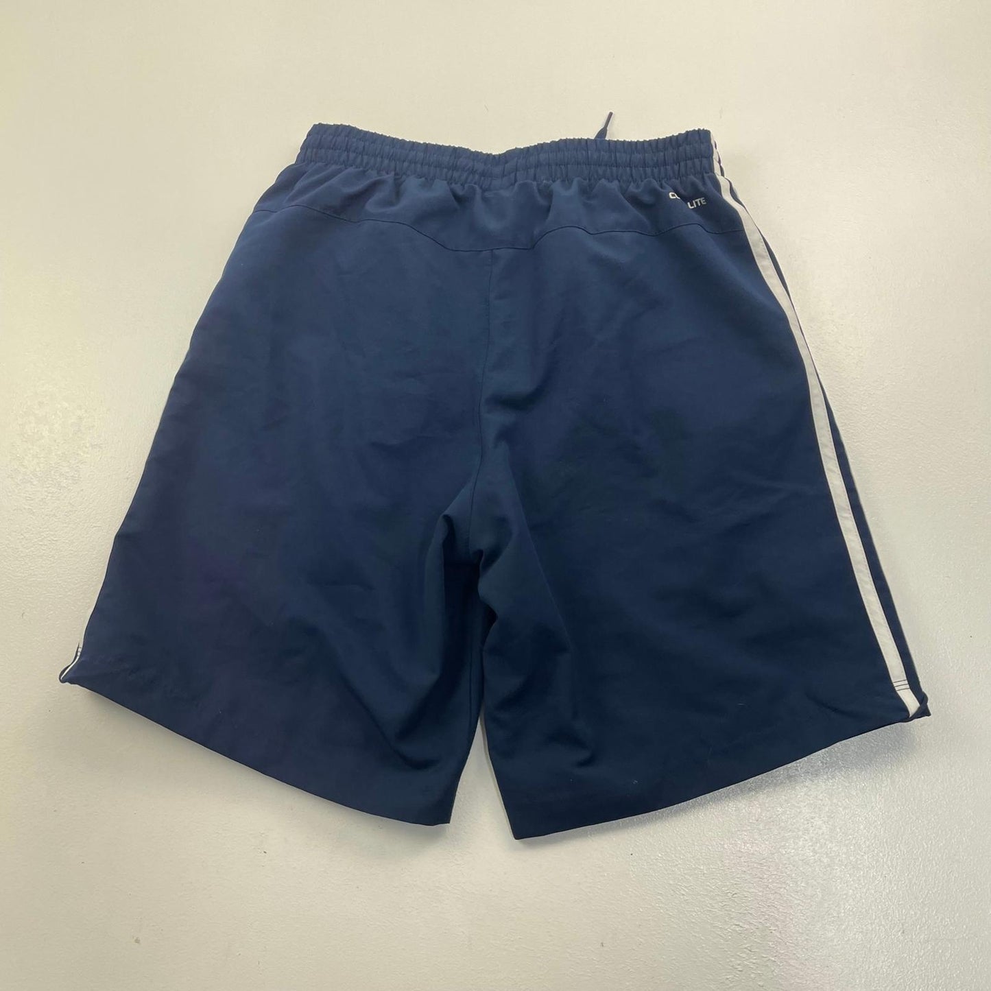 Adidas Climalite Activewear Shorts 3-Stripes Navy Blue Men UK S