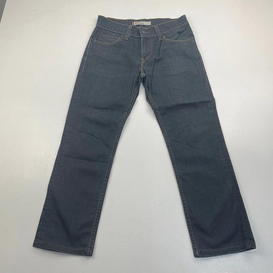 Levi's 511 Slim Jeans Classic Dark Blue Riveted Stitch UK 10 W31 L26