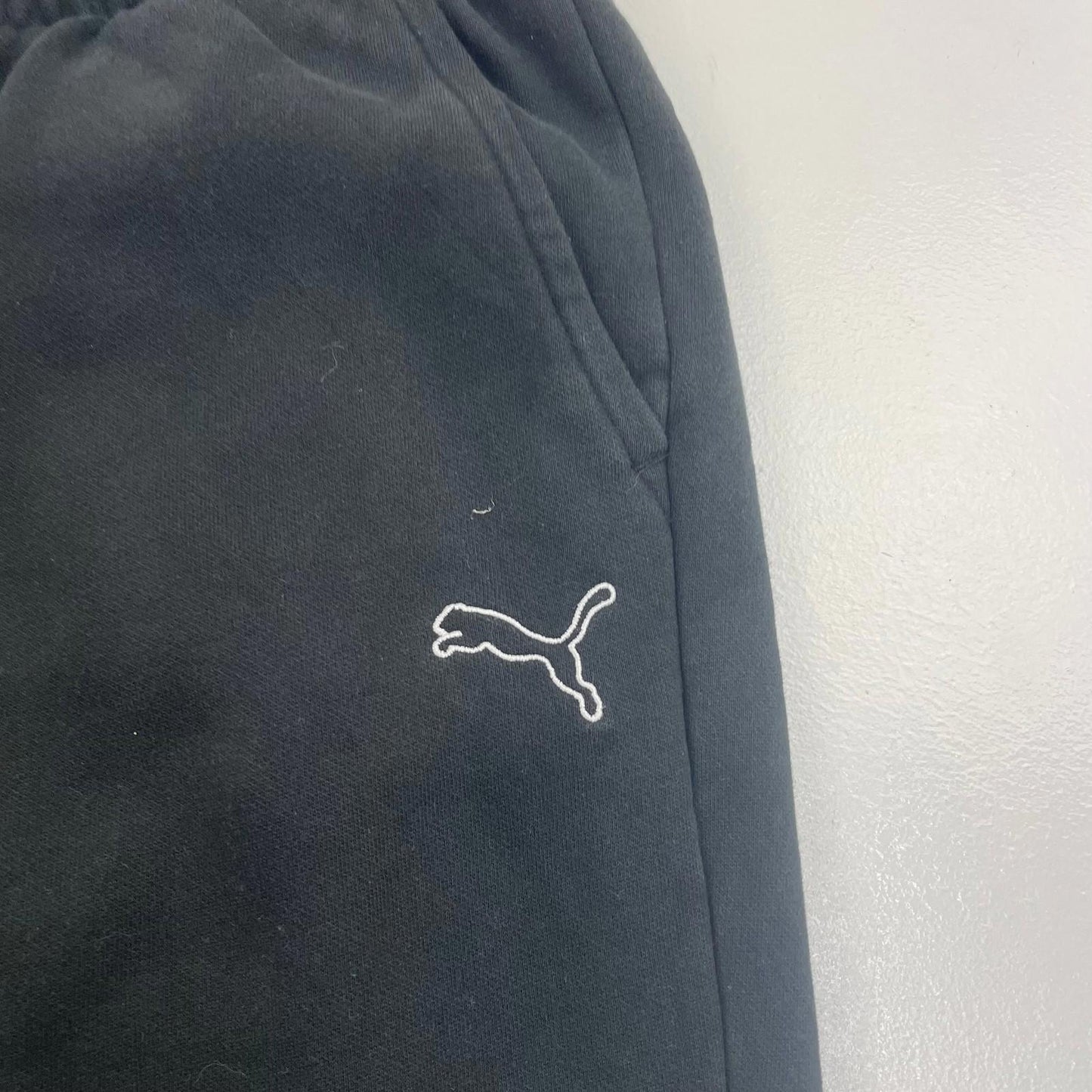 Puma Jogger Trousers Casual Sport Black Mens Large L