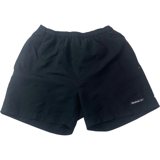 Reebok Swim Shorts Elastic Waist Drawstring Black Mens S