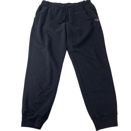 Champion Jogger Sweatpants Drawstring Logo Black Womens XL