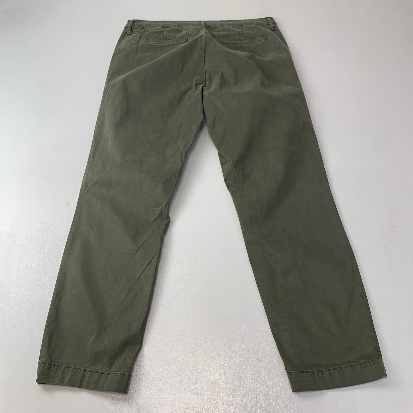 Nautica Jeans Company Tencel Ankle Trousers Green Womens UK 14