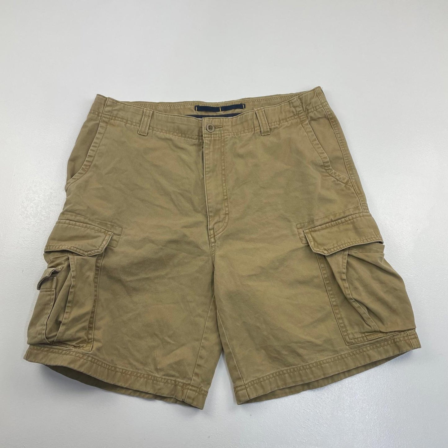 NAUTICA Clipper Cargo Shorts Relaxed Fit Beige Men 36W