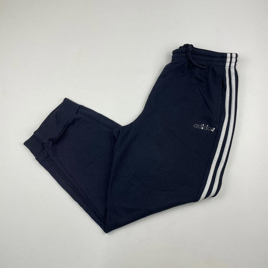 Men’s Blue ADIDAS 3 Stripe Joggers , Size Large