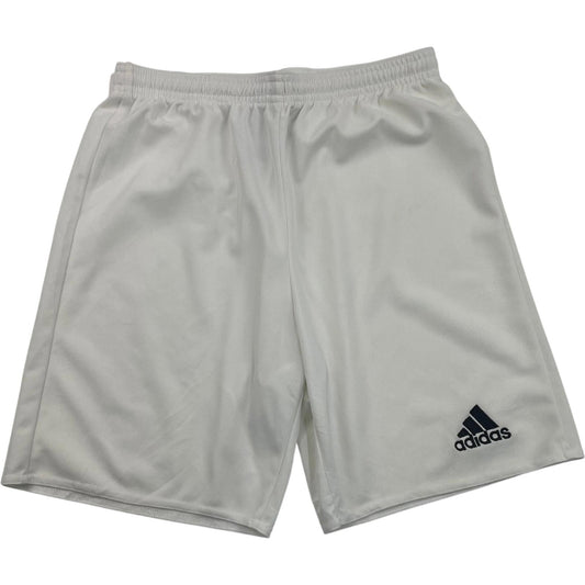 ADIDAS Climalite Athletic Shorts Lightweight Elastic Waist White Boys 13-14