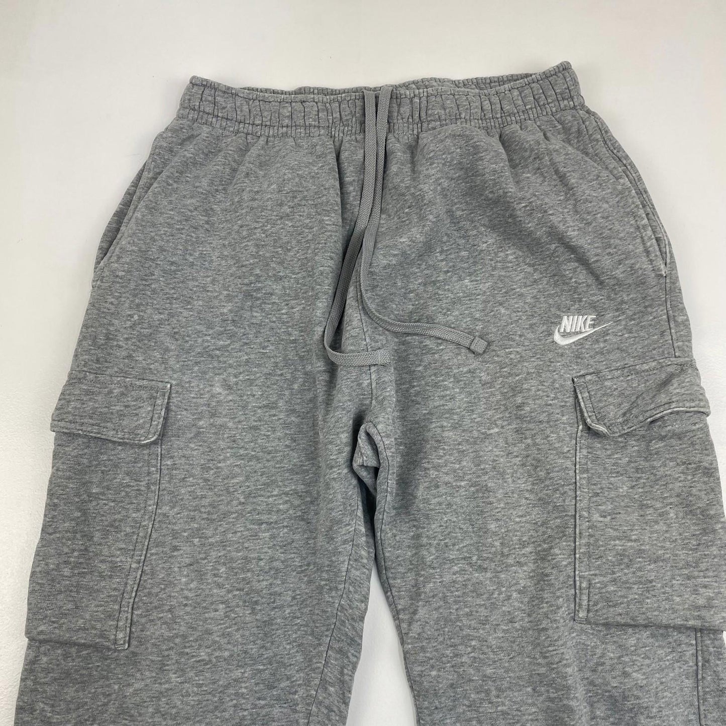 NIKE Cargo Jogger Sweatpants Grey Relaxed Fit Mens M