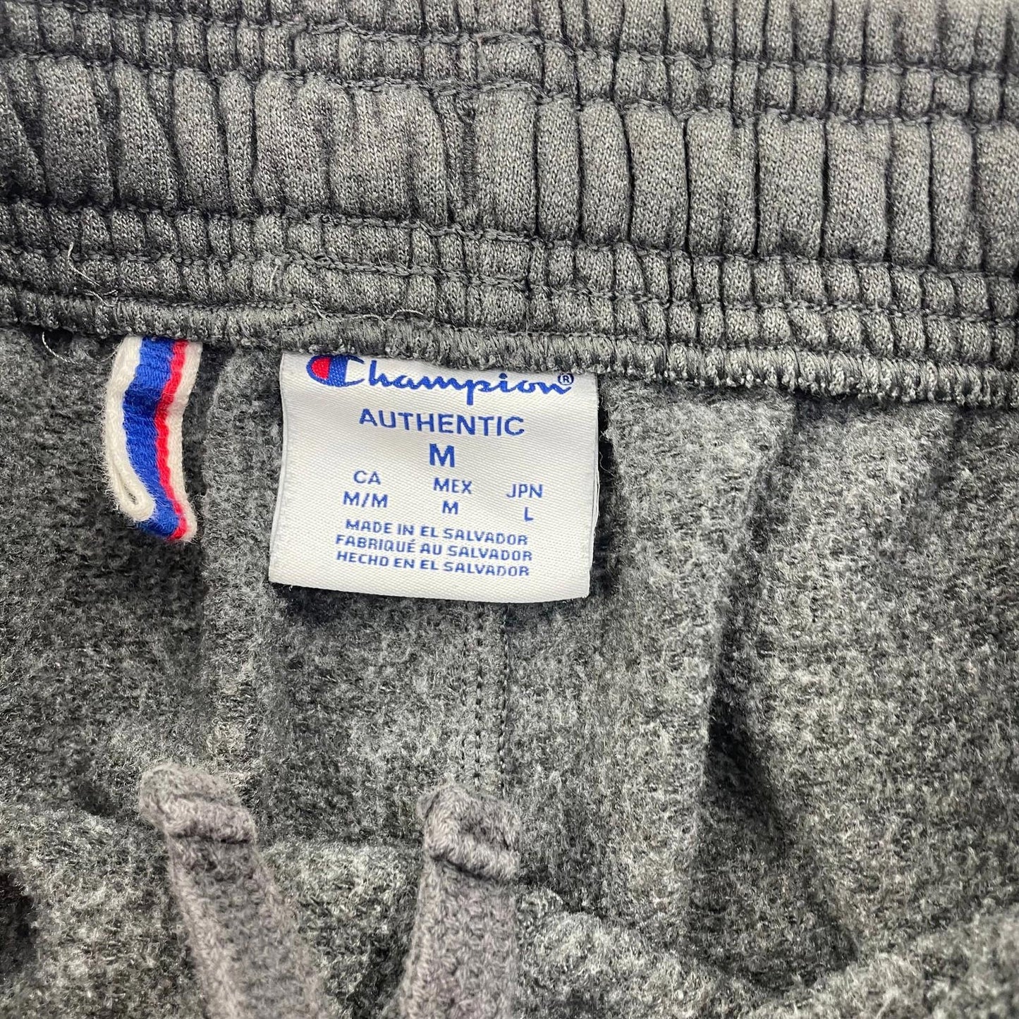 Champion Jogger Sweatpants Logo Print Grey Mens Medium M