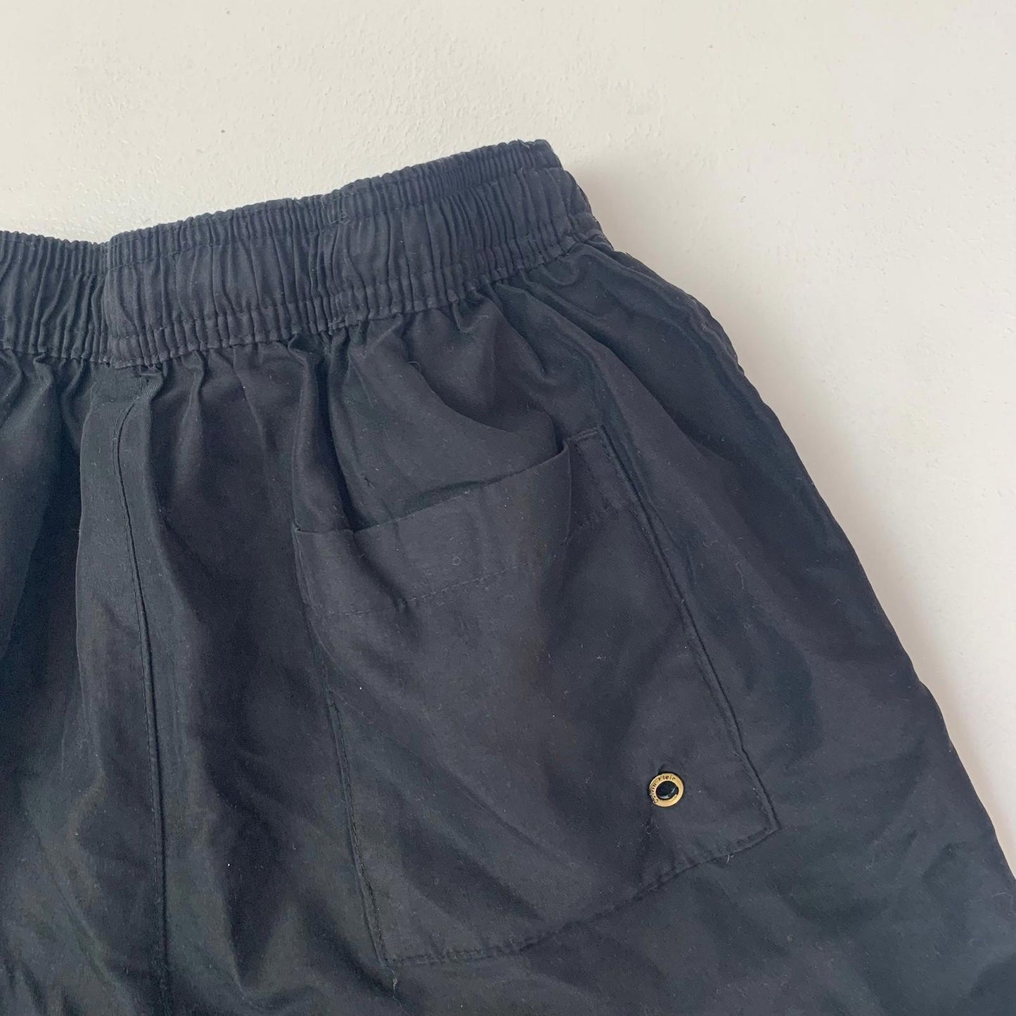 CALVIN KLEIN Swim Shorts Black Logo Tape Men’s Small S