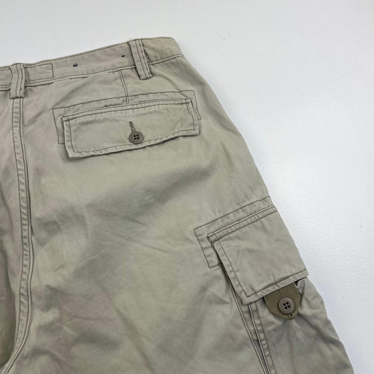 NAUTICA JEANS Shorts Cargo Style Beige Cotton Men's Size 33