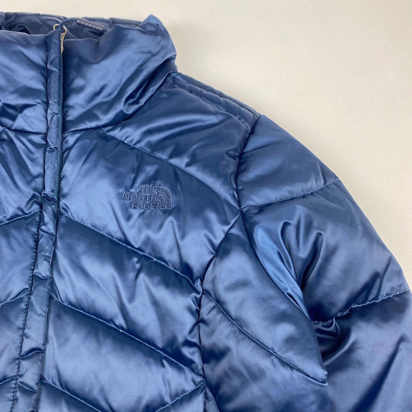 Women’s THE NORTH FACE Blue 550 Down Puffer Jacket , Size Medium