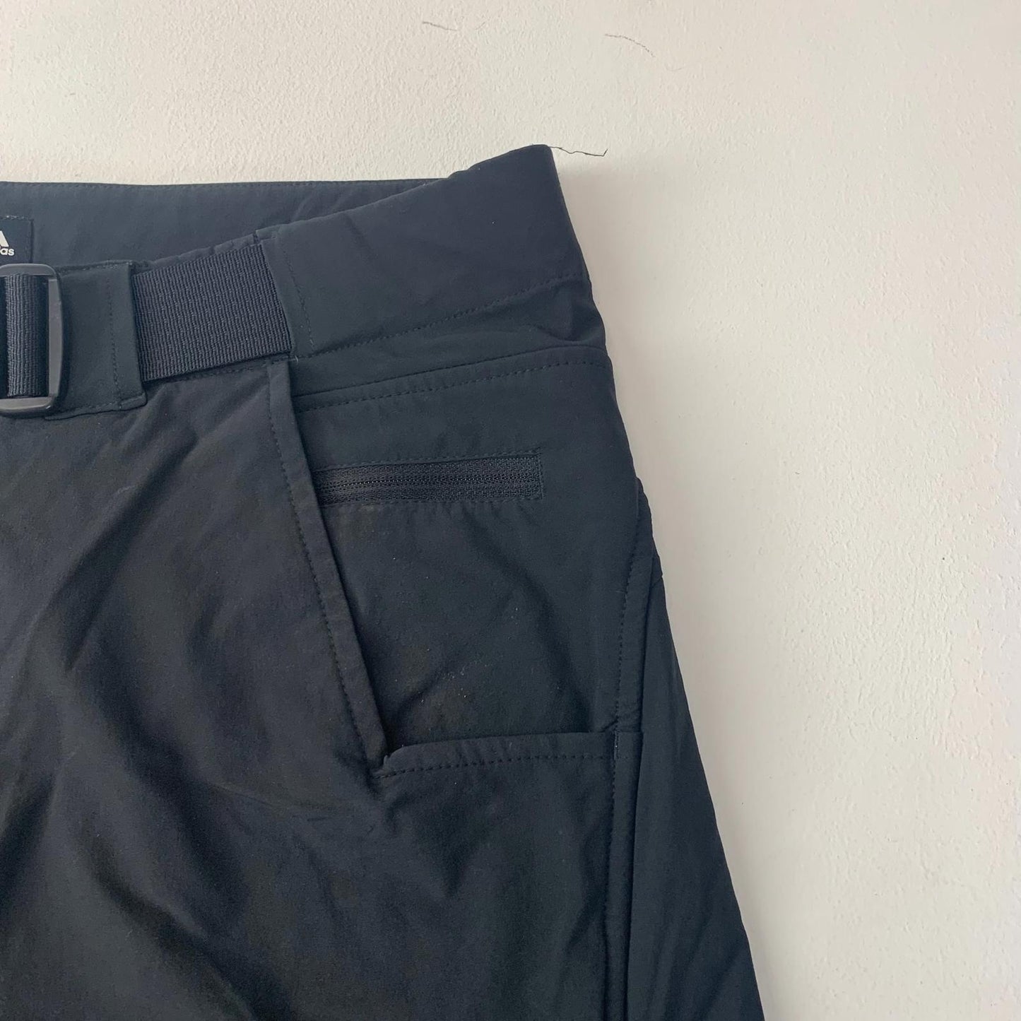 Adidas Outdoor Hiking Shorts Belted Black Mens 32"