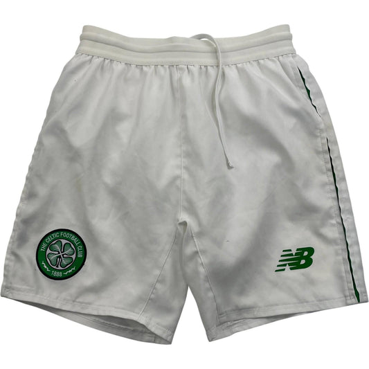 New Balance Celtic Football Club Athletic Shorts White Boys MB