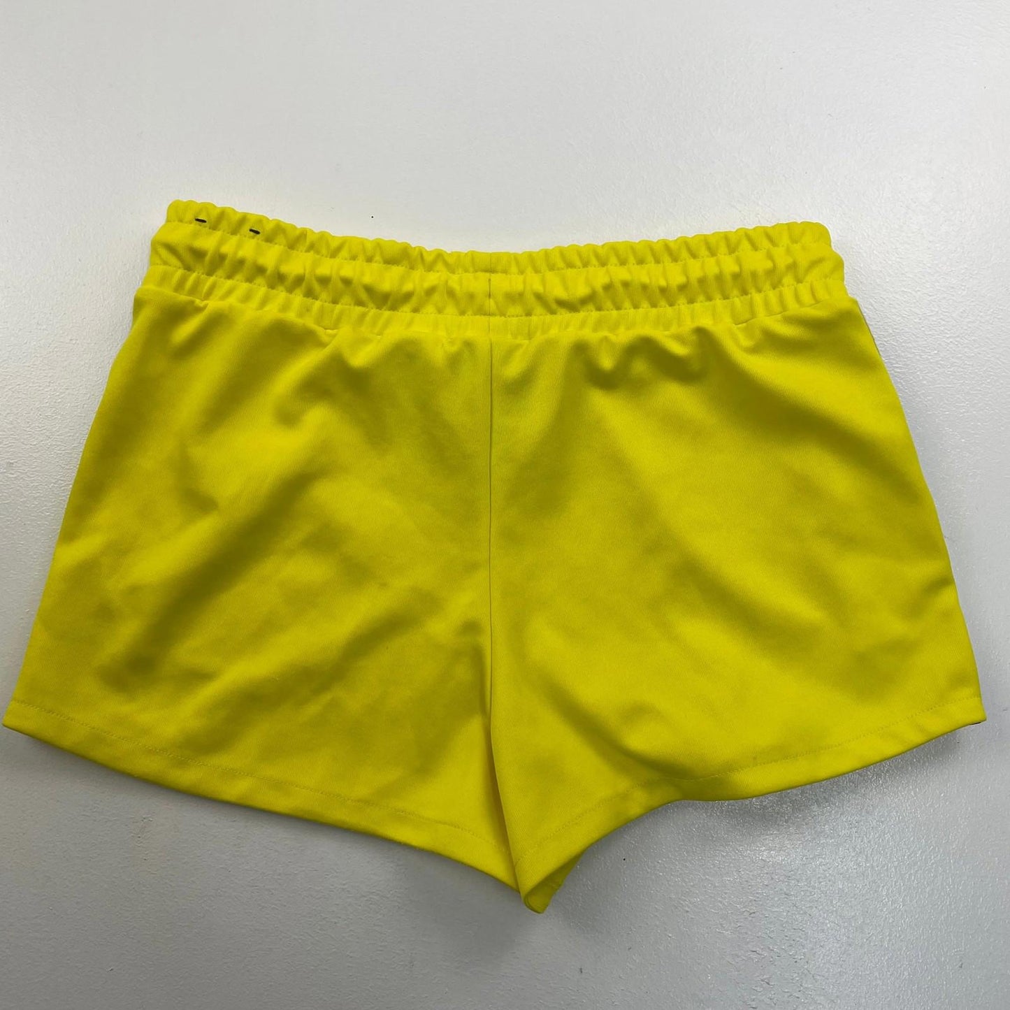 Nike Air Shorts Elastic Waist Yellow Logo Tape Detail Women's S