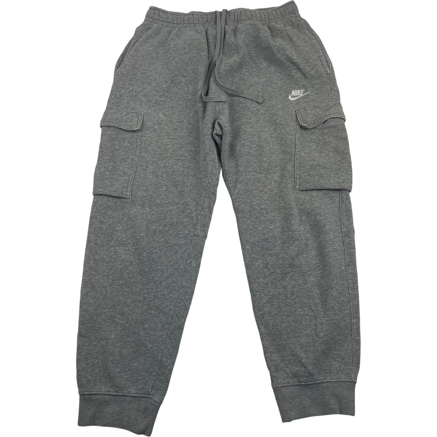 NIKE Cargo Jogger Sweatpants Grey Relaxed Fit Mens M