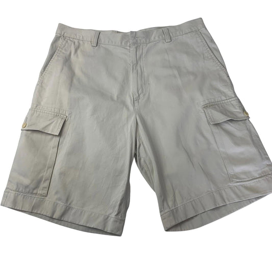 NAUTICA Cargo Shorts Relax Fit Beige Pockets Mens 36