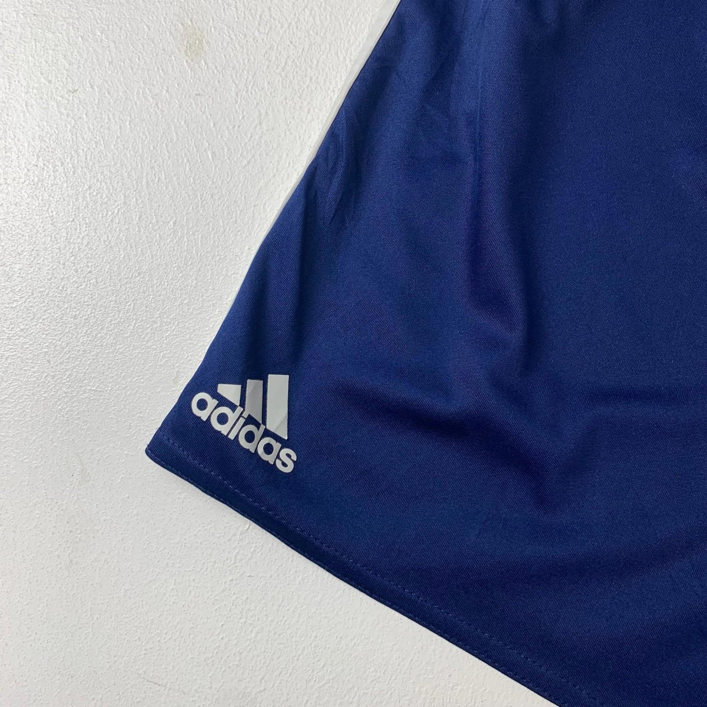 Adidas Climalite Shorts Blue Three Stripe Design Womens UK 8-10