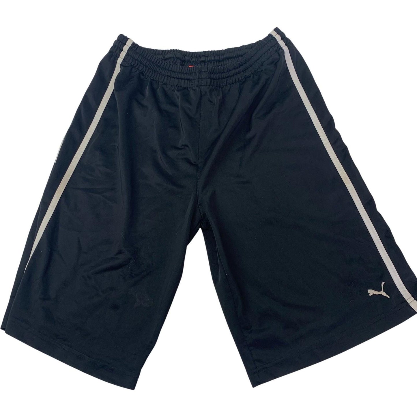 PUMA Boys Athletic Sweat Shorts Black Striped Detail Activewear XL
