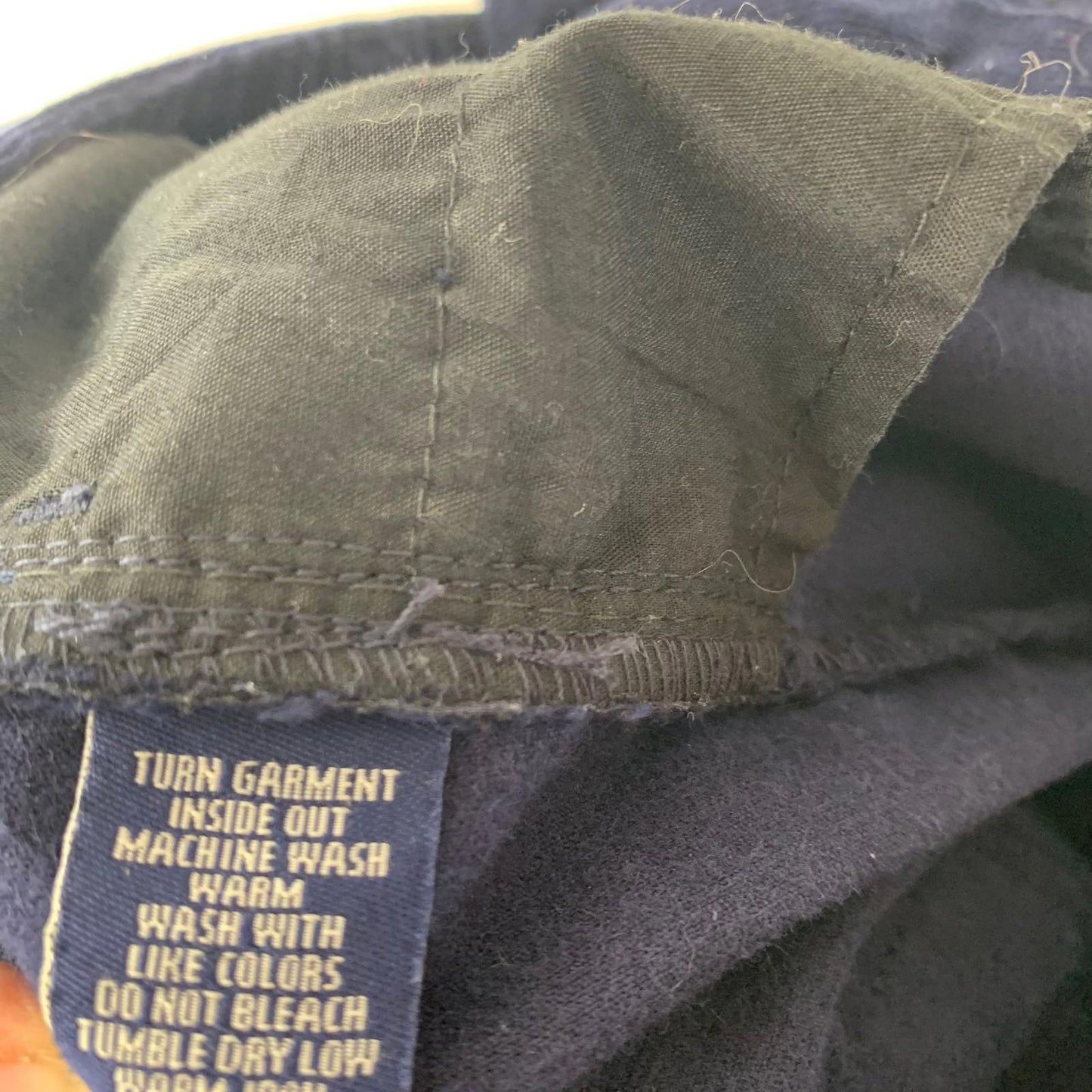 Chaps Denim Trousers Casual Corduroy Navy Blue Women UK 14