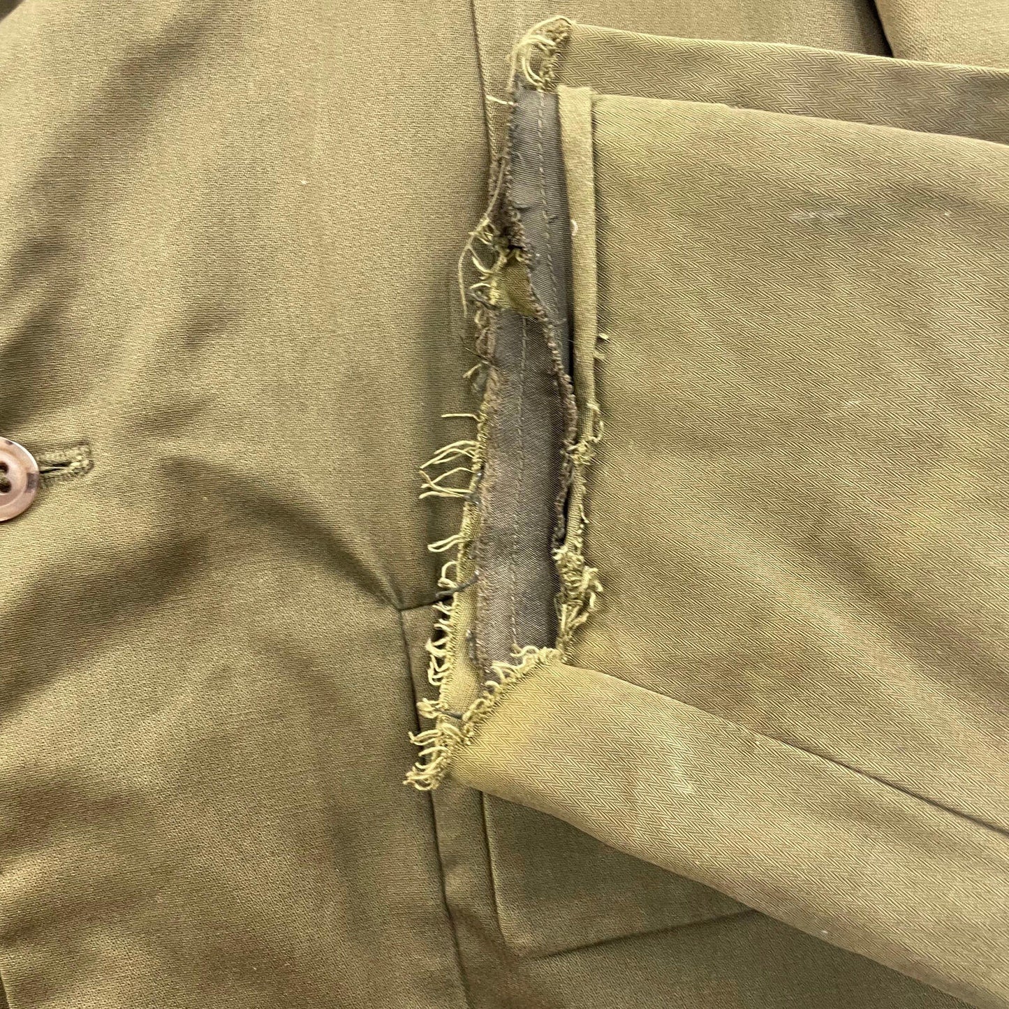 Women’s DIESEL Green Distressed Blazer Style Jacket , Size L