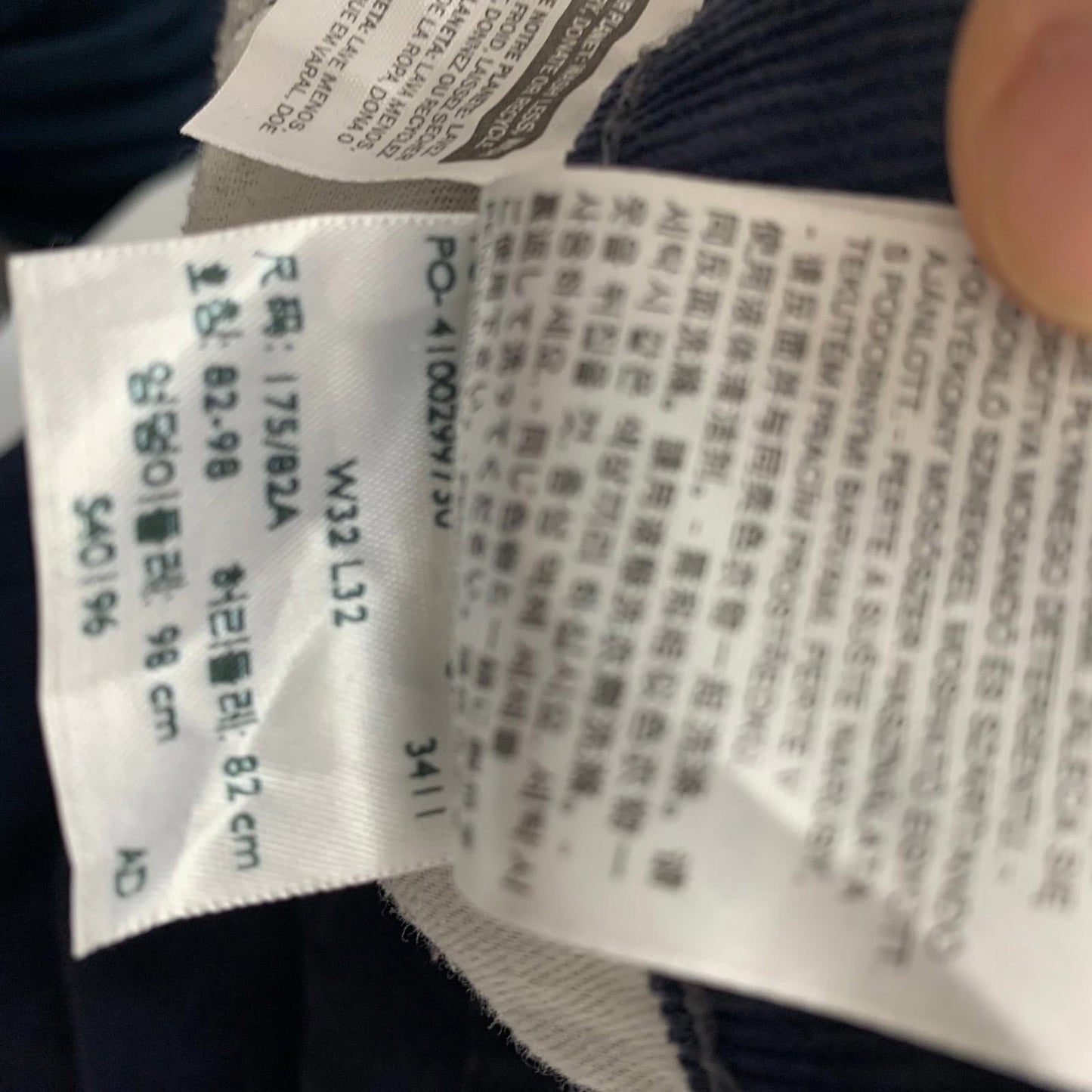 Levi's 514 Corduroy Trousers Straight Fit Navy Blue Men's W32 L32