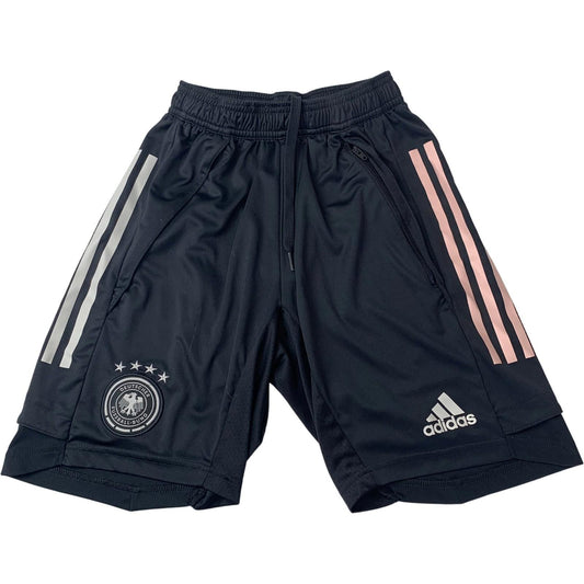 ADIDAS Aeroready Football Shorts Stripe Design Black Mens XS