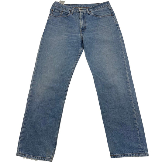 LEVI'S 504 Regular Straight Jeans Light Wash Classic Vintage Mens W34 L30